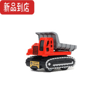 真智力口袋小汽车儿童玩具工程车合金回力破碎机挖掘机推土翻斗车模型惯性玩具