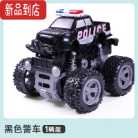 真智力回力惯性四驱越野车宝宝巴士怪兽警车救援队捣蛋小汽车玩具车男孩惯性玩具