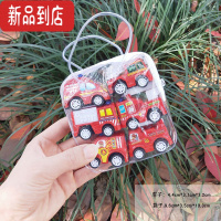 真智力 1袋6辆 小车玩具男孩宝宝迷你回力小汽车惯性工程车套装惯性玩具