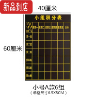 真智力磁性小组积分表黑板贴班级评分表评比栏小组竞赛比赛评分表学生激励积分表可擦写磁性黑板贴大号班级评比用品 40磁性玩具