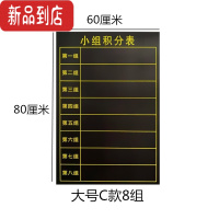 真智力磁性小组积分表黑板贴班级评分表评比栏小组竞赛比赛评分表学生激励积分表可擦写磁性黑板贴大号班级评比用品 60磁性玩具