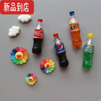 真智力可爱饮料瓶冰箱贴个性创意3D立体易拉饮料罐磁贴磁性贴家居装饰贴 4饮料瓶+2白云+3笑脸 中磁性玩具