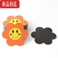 真智力40片小号花朵磁贴 磁性黑板贴可移除表扬竞赛评比小花朵笑脸奖励磁贴儿童幼儿园软磁片小红花贴墙白板冰箱贴 桔磁性玩具