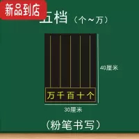 真智力磁性计数器磁性贴教学计数表黑板贴小学数学大号三档五档九档计数 五位(个~万)磁性玩具