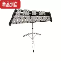 真智力奥尔夫打击乐器音乐教学32音铝板琴钢片琴小钟琴马林巴琴专业敲琴 25音铝板琴包支架歌谱音符贴