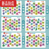 真智力早教认字拼图智力拼板识字婴幼宝宝儿童认知卡片益智玩具[拍1发8] 宝宝认知版[6件全套]192字