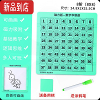 真智力数字华容道磁力版二年级数学教具智力玩具思维能力拼图可画画玩具 8阶镪磁华容道