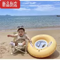 真智力韩国Dot儿童1-6岁带坐圈PVC材质游泳救生圈宝宝玩水工具