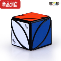 真智力魔方格异形不规则3色6色学生儿童初学幼儿园三色叶子魔方 枫叶黑底贴纸(六色)玩具