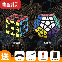 真智力魔方三阶异形超高难度二阶儿童初学者异型套装全套玩具益智 三阶齿轮+五魔方