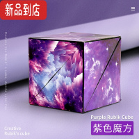 真智力立体几何可变磁性魔方积木玩不腻的玩具14岁思维训练磁吸百变 宇宙紫 异形魔方