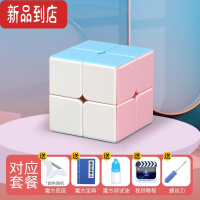真智力圣手魔方全套金字塔马卡龙二三四五阶上课无聊奇儿童益智玩具 二阶马卡龙(底座宝典书螺丝刀视频教程秘籍润滑油) 三阶