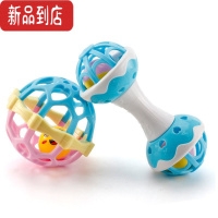 真智力婴儿手摇铃玩具牙胶可水煮益智早教幼儿新生0-6-12个月宝宝男女孩