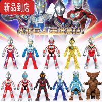 真智力 奥特曼玩具积木人偶全套盲盒公仔 布鲁克拼装赛罗英雄卡片动漫