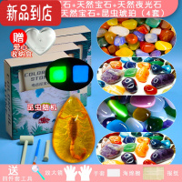 真智力化石考古挖掘玩具儿童女孩宝石矿石盲盒宝藏夜光手链水晶寻宝