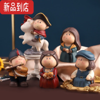 真智力胖文艺复兴拿破仑蒙娜丽莎可爱手办盲盒桌摆件礼物