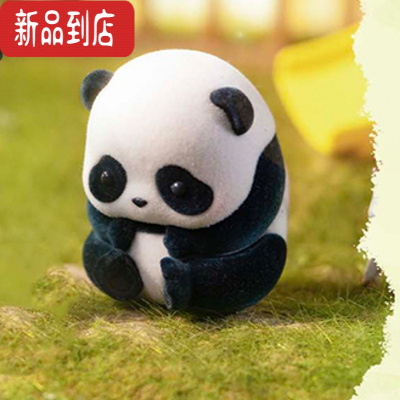 真智力熊猫滚滚盲盒网红新款Panda Roll日常弹二弹摆件公仔女生礼物