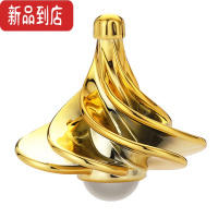 真智力 / 风动陀螺 WINSPIN空气动力学减压塑料磁力手捻陀螺玩具 金色
