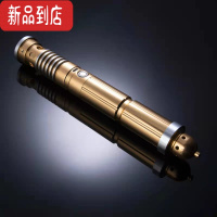 真智力星球大战7色激光剑 抖音同款变装二合一充电儿童网红玩具金属光剑 金色像素17音+17光效+82cm刃 含TF卡