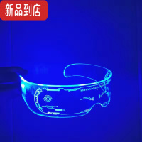 真智力抖音光剑变装眼镜道具赛博朋球大战激光剑可伸缩荧光棒 七彩[可自由切换]单控升级版 送电池