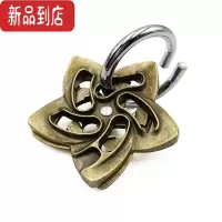 真智力魔Puzzle金锁十级烧脑益智玩具四方锁高难度解密马蹄锁鲁班锁全套 浅绿色 新款-华(6级)