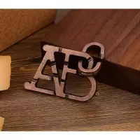 真智力puzzle十级高难度益智玩具鲁班锁金属智力解锁九连环成人儿童烧脑 ABC锁
