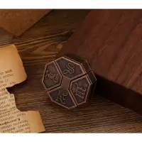 真智力亦乐魔金球puzzle益智玩具十级难度高难度鲁班锁智力烧脑解环解扣 东南盒子