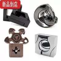 真智力魔合金Puzzle锁全套笼中星成人烧脑解闷儿童益智高难度玩具鲁班锁 六级难度挑战款4件(送收纳袋+ 随机1个)