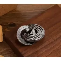真智力puzzle十级高难度益智玩具鲁班锁金属智力解锁九连环成人儿童烧脑 迷宫