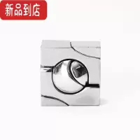 真智力笼中取鸟鲁班锁笼中星笼中取球笼中取物魔术锌合金解环解锁智力玩 合金-魔球-T17