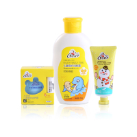 可爱多儿童洗护滋润三件套润肤露面霜护手霜套装