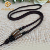 臻玉盈 吊坠挂绳玉坠玉石男女情侣款项链翡翠玉佩平安扣貔貅关公观音玉佛挂链绳 G1