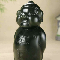 和田玉发财猪手把件 吉星高照青玉猪摆件男士随身把玩玩件男女吊坠立体猪福猪健身保健