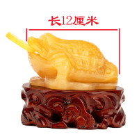 玉石金蟾摆件富贵金蝉三足蟾蜍店铺客厅玄关开业礼品