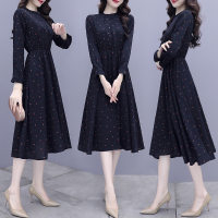 小样传奇法式复古小众碎花连衣裙2021年春季新款气质收腰显瘦过膝雪纺长裙