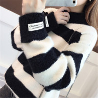 小样传奇网红毛衣2021秋冬高领女宽松韩版百搭学生上衣针织衫