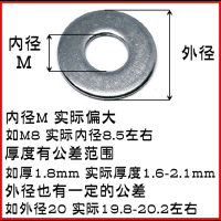 M6-M8_不锈钢平垫片阿斯卡利非标大外径金属垫圈华司小垫片微型垫圈