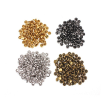 平面撞钉双面铆钉阿斯卡利扣箱包凉鞋配件撞钉子母扣帽钉扣子圆形对敲铆钉