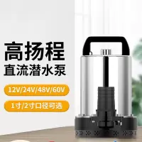 阿斯卡利直流潜水泵12V24V48V60V水泵电动车电瓶抽水机高扬程不锈钢抽水泵