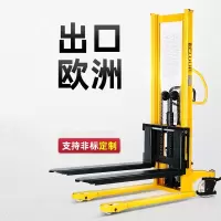 阿斯卡利手动液压车堆高车升高车升降叉车1T2吨地牛搬运装卸铲车