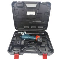 GRT电动黄油枪出口24v阿斯卡利蓝 散装黄油注油枪 GRT24V-BP裸机+2锂电1充电器LG2400