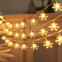 阿斯卡利(ASCARI)圣诞节装饰led星星灯小彩灯闪灯串灯满天星雪花灯串场景布置氛围