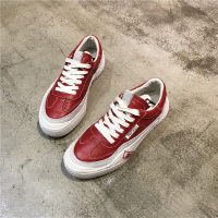 2018欧洲站春款真皮休闲厚底运动韩版百搭原宿柔软低帮鞋单鞋女