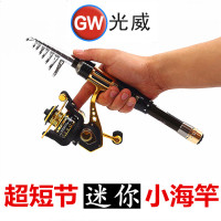 光威横行霸道小海竿抛杆超短节袖珍迷你小矶竿钓竿钓鱼竿渔具套