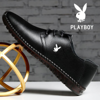 真皮男鞋春季新款男士休闲皮鞋青年软底防水商务潮鞋子男