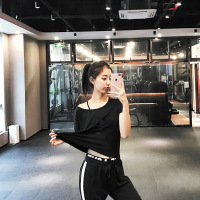 运动t恤女 夏季速干宽松短袖圆领罩衫瑜伽跑步透气健身半袖上衣
