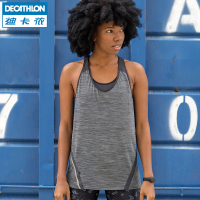  运动背心女宽松无袖跑步健身T恤速干透气训练上衣RUNW