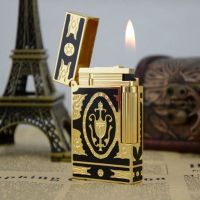 DUPENG/朗声都澎 Ligne2系列 充气打火机声音脆 金色图形设计 STD