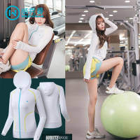 韩国瑜伽服健身房运动套装女2018新款专业健身服宽松跑步速干衣潮