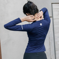 [100减30]夜跑紧身衣跑步上衣速干瑜伽薄健身速干运动长袖T恤女